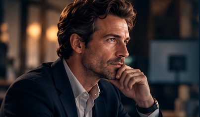 Un professionnel réfléchit à son prochain talent
